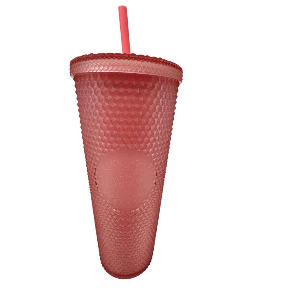 Starbucks Valentines Pink Lemonade Studded soft touch tumbler cup 2022 NEW